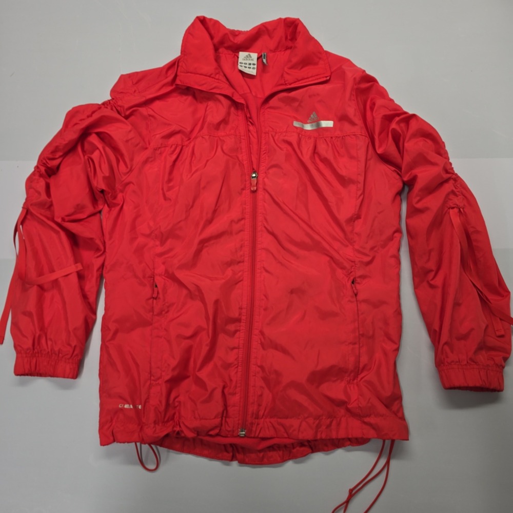 Adidas Stella McCartney Clima365 Red Windbreaker Track Jacket Womens Large